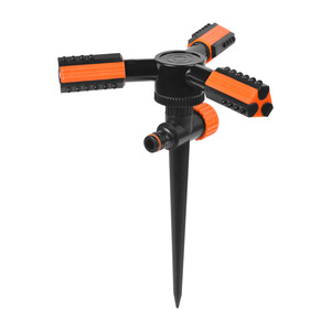 Automatic 360 Degree Rotating Plastic Ground <strong>Sprinkler</strong> Trigeminal <strong>Irrigation</strong> System For Farm &amp; Garden Lawn Watering Tool - Product Image 2