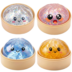 Juguetes Blandos de Dumpling 2026, Juguetes Antiestrés de Dumpling, Juguetes Blandos de Bollo, Juguetes de Bollo Bao con Cara Sonriente al Vapor, Juguetes de Comida Antiestrés - Product Image 1