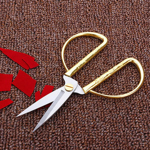 Del Hogar del acero inoxidable Dragon Phoenix tijeras de aleación de oro hecha a mano tijeras boda <span class=keywords><strong>Civil</strong></span> Sastre oro tijeras - Product Image 6