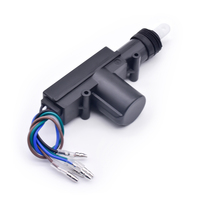 Système de verrouillage central de porte de voiture CL201 avec moteur en cuivre pur 1 Master 3 Kits d'esclaves-Noir
