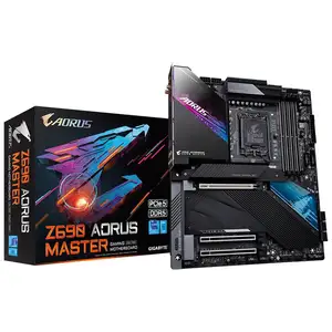 GIGABYTE INTEL Z690 AORUS MASTER Unterstützt Intel-Prozessoren der 12. Generation mit DDR5 LGA1700-Sockel-Gaming-Motherboard