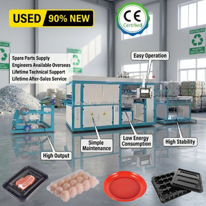 Machine de thermoformage automatique d'<span class=keywords><strong>occasion</strong></span> pour contenants alimentaires - Machine de fabrication de plaques haute vitesse certifiée CE - Product Image 1