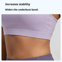 Débardeur de sport moulant à séchage rapide personnalisé, soutien-gorge de sport dos croisé pour femme, idéal pour la gym, le fitness et le yoga