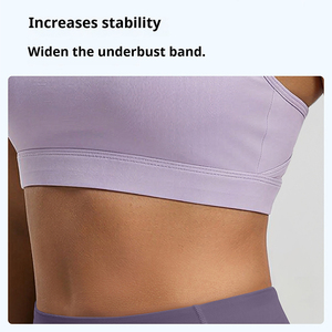 Débardeur de <span class=keywords><strong>sport</strong></span> moulant à séchage rapide personnalisé, soutien-gorge de <span class=keywords><strong>sport</strong></span> dos croisé pour <span class=keywords><strong>femme</strong></span>, idéal pour la gym, le fitness et le yoga - Product Image 3