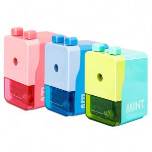 3 Colors Custom Mechanical Pencil Sharpener Handheld Practical Desktop for Kids Students School - Product Image 1