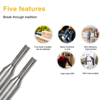 WEIX CNC Fraise TCT Carbure Fraise 2 Flûte Droite pour MDF Bois Routeur Bits 1/2 1/4 Shank Outils de Menuiserie