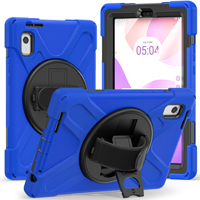 Housse de protection en silicone antichoc pour tablette Lenovo Tab M9 9 pouces TB310FU 2023, rotation à 360 degrés, sangle de maintien, béquille