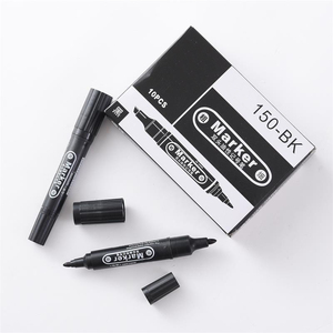 Rotulador impermeable permanente a base de aceite rojo, negro y azul, marcador de arte DIY para útiles escolares y de oficina - Product Image 1