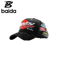 Gorras de béisbol deportivas G5 Dandi Racing de 5 paneles con bordado 3D, transpirables, impermeables, unisex, estilo Dobby Street con letras comunes