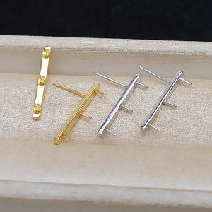 <b>Magnetic</b> Buckle for Necklaces <b>Bracelets</b> 8mm S925 Silver Decoration 4444 Flat DIY Repair Button Silver Buckle for Jewelry Making - Product Image 4