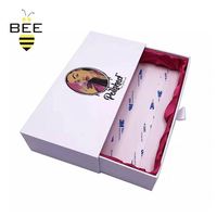Boîte à ongles personnalisée avec laminage mat et gaufrage, emballage cosmétique en carton rigide doublé d'éponge pour vernis à ongles et gel