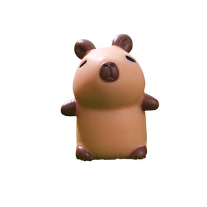 Nouveau mignon Capybara Capibala bricolage petit dauphin résine Statue 3D Art pour noël Micro paysage bureau ornement dessin animé - Product Image 2