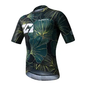 Best Verkopende Coole Heren Sportshirt Wielertrui Voor Fietsen Met Korte Mouwen, Snel Droog, Ademende Wielertops