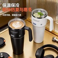 Bouteille d'eau isotherme en acier inoxydable de grande capacité (33,8 oz) avec couvercle à clapet et paille
