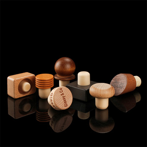 Tapón de Corcho en Forma de T al por Mayor con Tapa de Madera, Material Natural Sintético para Botellas de Vino, Whisky, Vodka, Ginebra y Licores - Product Image 5