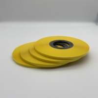 Ruban adhésif en film polyester jaune, ruban Mylar auto-adhésif avec revêtement de colle thermofusible, Mylar thermofusible