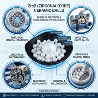 Billes en céramique de zircone ZrO2 de haute précision, grade G5 G10, sphères en céramique blanches, résistantes à la corrosion, non magnétiques, billes de roulement