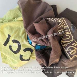 Trapos Industriales Multicolor de Algodón Reciclado de Camisetas, 10 Kilos - Product Image 4
