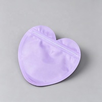 En stock – Nouvelle pochette réutilisable en PVC transparente en forme de cœur avec fermeture éclair pour bijoux, mini-sac en plastique pour emballage cadeau de colliers et boucles d'oreilles
