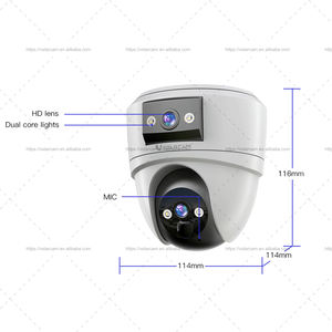 Vstarcam Kamera CCTV lensa ganda 6MP, kartu SIM 4G penglihatan malam 360 pengawasan keamanan Chroma Dome BG2DR kartu memori - Product Image 3