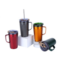 Mug isotherme classique en acier inoxydable pour voiture, avec couvercle, isolation thermique 6-12 heures, compatible eau bouillante, cadeau d'affaires pour les professionnels