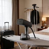 Défroisseur Vapeur Électrique Portable de Voyage avec Aspiration, Défroisseur de Vêtements Anti-Plis avec Arrêt Automatique de Sécurité pour la Maison