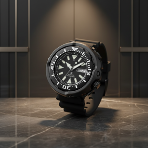 No. Reloj Mecánico Automático Deportivo de Lujo para Hombre, Correa de Goma Negra de 22 mm de Ancho, Calendario Luminoso, Resistente al Agua, Estilo Moderno - Product Image 6