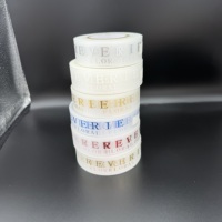 Pita Transfer Barcode Termal Resin Perak dengan Logo Kustom TPU