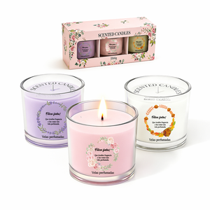 Ensemble de bougies parfumées promotionnelles personnalisées, pot en verre, <span class=keywords><strong>cire</strong></span> de <span class=keywords><strong>soja</strong></span>, pour cadeau d'entreprise, récompense des employés, cadeau de mariage - Product Image 3