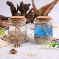 Kreative Handgemachte Ozean-Themen Aroma-Kerzen mit Seestern & Muschel, Gelwachs-Dekorationskerzen mit Duft