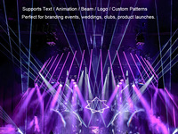 Spectacle disco dj couleur étanche 20w animation RGB 3in1 lumière laser