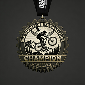 Medalla Conmemorativa <span class=keywords><strong>de</strong></span> Bicicleta <span class=keywords><strong>de</strong></span> <span class=keywords><strong>Montaña</strong></span> <span class=keywords><strong>de</strong></span> Metal Pesado con Diseño Personalizado, Medalla <span class=keywords><strong>de</strong></span> Recuerdo <span class=keywords><strong>de</strong></span> Bronce Antiguo para Competiciones Deportivas - Product Image 4