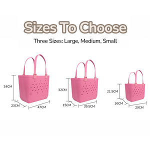 Custom Logo Wholesale Custom Logo New Design <strong>Croc</strong> Makeup Handbag Tote Silicone Beach <strong>Insert</strong> Eva Bag Outdoor Bags - Product Image 6