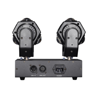 Lampu LED Moving Head Firewheel Ganda dengan Strobe, Aktif Suara, DMX untuk Panggung/Pesta/Pernikahan, Disko, Bar, KTV