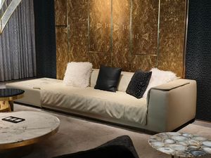 Sofá Seccional de Cuero Genuino Italiano de Lujo, Diseño Moderno de Alta Gama, Múltiples Plazas, Tamaño Personalizado para Hotel - Product Image 5