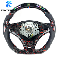 Pièces en fibre de carbone forgée, volant de voiture LED avec palettes de changement de vitesse pour BMW E92 M1 M2 M3 M4 M5 335 335i Drift