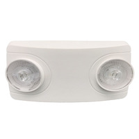 Lumière de signalisation d'urgence LED SMD 0,9W avec 2 têtes rotatives, homologuée pour les lieux humides, éclairage de sécurité incendie pour bâtiments commerciaux