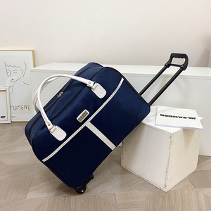 Customized Large Capacity Luxury Vintage <strong>Suitcase</strong> Travel Set Oxford Material <strong>Light</strong> Weight Fashionable Stylish Trolley Bags - Product Image 1