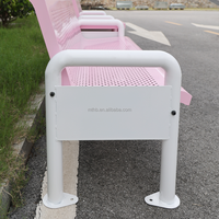 Nouvelle arrivée de bancs de court de tennis modernes et personnalisés en métal bancs avec dossier chaise pour balles de tennis en plein air