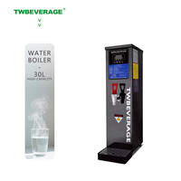 Chaudière à eau pour distributeur d'eau de boisson chaude 30L machine à eau chaude commerciale noire en acier inoxydable