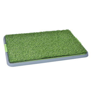 Toilette pour chien extra large à trois niveaux en gazon artificiel, bac à excréments, fournitures d'entraînement à la propreté pour animaux de compagnie, transfrontalier - Product Image 2