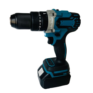 Juego de taladro eléctrico de impacto sin escobillas portátil con batería de 13mm, destornillador industrial inalámbrico de alto par, <span class=keywords><strong>precio</strong></span> de fábrica - Product Image 1