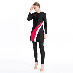Long Sleeve Modest Swimwear for Muslim <strong>Women</strong> Included Hijab and Full Cover Modest <strong>Swim</strong> <strong>Skirt</strong> - Product Image 4