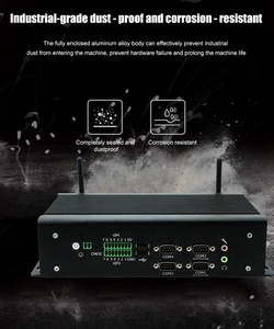 I7 9750H Mini <span class=keywords><strong>PC</strong></span> Công Nghiệp x86 <span class=keywords><strong>PC</strong></span> 9th 10th I7 3XHD 4K Hiển Thị 6COM RS232/485 9-36V Máy Chủ Nhúng Gồ Ghề Máy Tính Với Chứng Khoán - Product Image 3