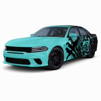 WRAPMASTER PET Helldog Dodge Charger Film Vinyle pour Voiture 1.52x19m Design Personnalisé Film pour Véhicule pour Graphiques Intégraux