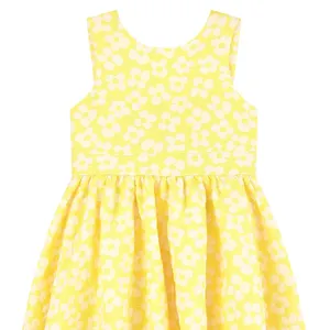 Vestido amarillo de fiesta para niños, ropa bonita popular