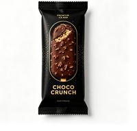 Emballage écologique pour glaces, emballage alimentaire en Mylar, emballage alimentaire jetable de qualité alimentaire, sac rétractable transparent en PP personnalisé