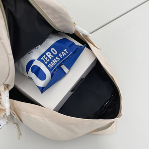 Shengshuming Women's <b>Backpack</b> <b>Large</b> Capacity Waterproof School <b>Backpack</b> With Zipper Pocket Color Blocking Design - Product Image 4