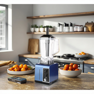 3 trong 1 Heavy Duty thương mại mixer và máy xay máy ép trái cây Máy xay sinh tố máy 5000W điện xử lý thực phẩm Crest Bạc bardefu - Product Image 1