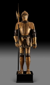 200cm Cuerpo completo Templario Armadura Caballero Medieval Guerrero Traje con escudo - Product Image 4